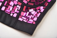 The Stardust Prism Siren – Mirror Embellished Push-Up Bustier Corset Top