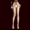6D 912-Pin Heart Hollow-Out Sheer Oil Glossy Shaping Pantyhose Shiny Tights
