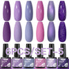 6Pcs/ Set Macaron Series Gel Nail Polish For Nails Glitter Nude Pink Blue Purple Hybrid Nail Art Gel Varnish Soak Off UV Gel Kit