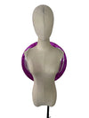 Rhinestone-Embellished Feather Backpiece Frame with Harness