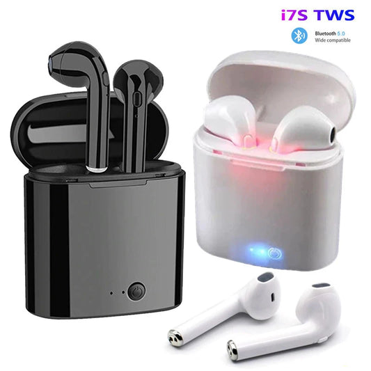 Original i7s TWS Fone Wireless Earphones Bluetooth Headphones with Charging Box Earbuds for Smart Phone Xiaomi Samsung Huawei