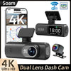 Soam Dash Cam 4K+1080P Dual-channel Dash Car Camera Recorder With GPS WiFi Car DVR 24H Parking Monitor Black Box