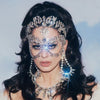 Exaggerated Rhinestone Masquerade Jewelry Face Mask