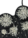 Pearl & Sequin Embroidered Floral Bustier Corset Top Asymmetric Camisole Bralette