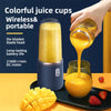 6 Blades Electric Juicer Cup 2 Cups For Travel Portable Juicer Mixer Usb Charge Fresh Fruit Juice Personal Blender Smoothie