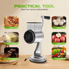 Manual Vegetable Slicer Kitchen Cutter Multi-functional Rotary Food Shredder Meat Grinder W/5 Different Blades&Turning Handle