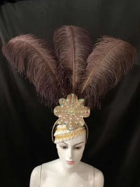 The Stardust Flora Cabaret Crown – Five-Flower Rhinestone Headdress