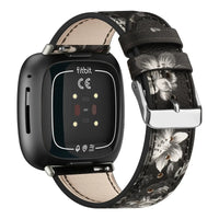 Fitbit Versa & Sense Leather Band - Premium Classic Design