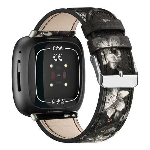 Fitbit Versa & Sense Leather Band - Premium Classic Design