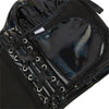 Black Shiny PU Leather Halter Corset Crop Top Push-Up Bustier Gothic Bra