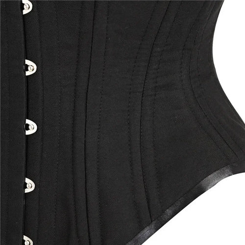 20 Steel Bone Cotton Underbust Corset Heavy Duty Waist Trainer Cincher