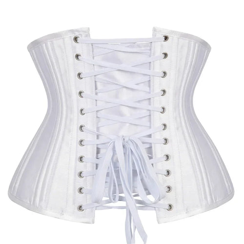 20 Steel Bone Cotton Underbust Corset Heavy Duty Waist Trainer Cincher