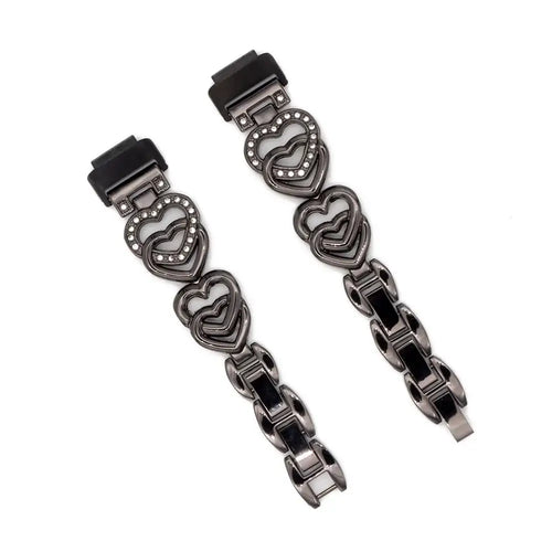 Fitbit Inspire 3 Steel Heart Design Band – Elegant Stainless Steel Strap