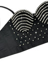 The Stardust Prism Siren – Embroidered Diamond Bustier Corset Crop Top