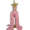 Pink Rhinestone Ruffle Backless Gala Ball Gown & Birthday Evening Dress