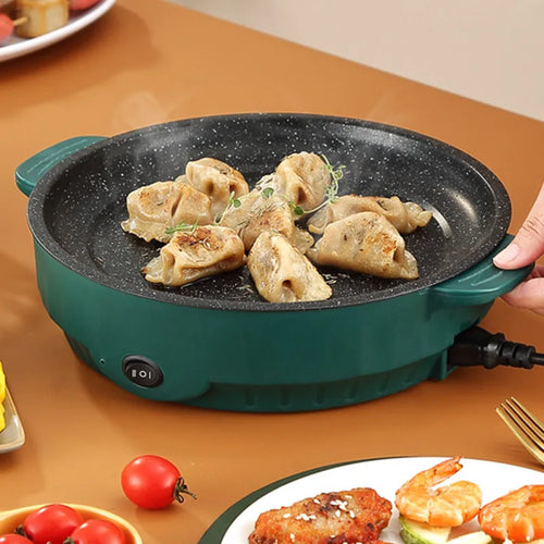 Electric MultiCooker Frying Pan - 26cm Non-Stick 220V Cooking Machine
