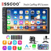 ESSGOO 7 Inch 2 DIN Car Stereo Radio Wired Carplay Android Auto MP5 Player Touch Screen USB/TF CAM AUX FM Bluetooth Head Unit