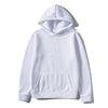 Solid Color Plus Size Hoodie Mens Smooth Sports Pullover Sweatshirt