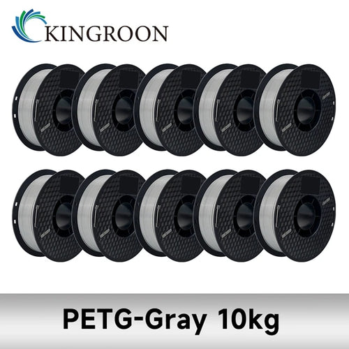 KINGROON 10KG PLA/ ABS/ PETG Filament 1.75mm Black White Gray , Wholesale 10 Rolls PLA ABS PETG Plastic For 3D Printer
