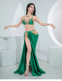 The Stardust Oasis 4-Piece Ensemble – Luxury Belly Dance Performance Suit