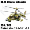 2024 Sluban WW2 Military Russia Air Weapon Mi-24 Helicopters Hind Model Building Blocks Classics Fighter Bricks Plane Toy