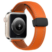 Apple Watch Leather Band - Premium Stylish Strap with Buckle