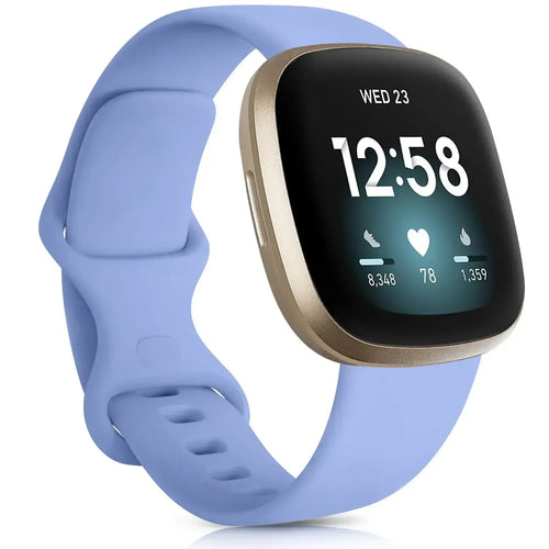 Fitbit Versa & Sense Silicone Bands - Lightweight Minimalist Design