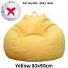 Lazy Sofa Cover Comfortable Large Bean Bag Cover without Filler for Home Bedroom Adults Kids Soft Tatami Chairs Covers Beanbags