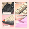 shipadoo104 Keys Gaming Keyboard with 3 Colors Keycaps USB Wired mechanical keyboard for Laptop Desktop PC Gamers