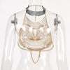 Crystal Chest Chain Body Harness Crop Top & Festival Party Jewelry