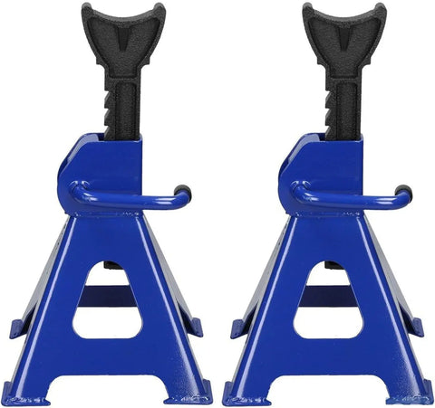 2x 3 Ton Tonne Axle Stand Steel Adjustable Axle Jack Holding Stands for Car Van Lifting Tool Emergency,Adjustable Range-29-43cm