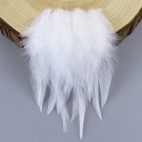 Natural Rooster Craft Feathers Bulk Pack