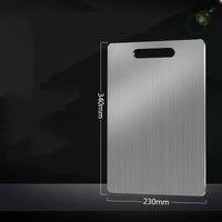 Stainless Steel Thickened Cutting Board Antibacterial Mildew-proof Kneading Dough Board Kitchen Fruit vegetable Cutting Board