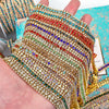 The Stardust Triple Crown – 3-Row Glass Crystal Rhinestone Cup Chain Trim