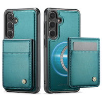 Magnetic 2 in 1 Detachable for Samsung Galaxy S25 S24 Ultra Wallet Case with Card Holder, Magnetic Flip Kickstand Credit Slots