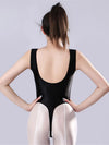 Backless High-Cut Sheer Oil Glossy Bodysuit Satin Smooth Leotard