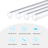 4 Pack Acrylic Pipe Rigid Round Tube Clear 0.4"(10mm) ID 1/2"(12mm) OD 20" High Impact for Lighting, Models, Plumbing, Crafts