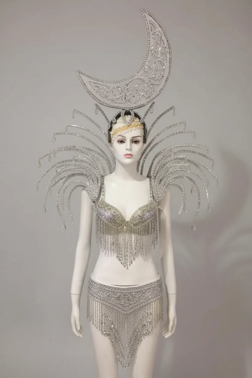 Celestial Moon & Star Feathered Performance Set