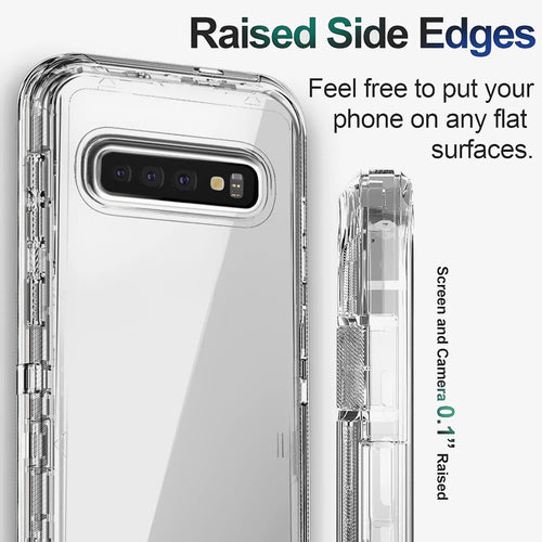 For Samsung Galaxy S10/S10 Plus/S10+/S10e Phone Case Hybrid Rugged Shockproof Protective Heavy Duty Transparent Clear Cover