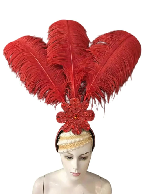 The Stardust Flora Cabaret Crown – Five-Flower Rhinestone Headdress