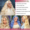 613 Blonde Colored Body Wave Full Frontal HD Transparent 13x4 13x6 Lace Human Hair Wigs Lace Front Wigs For Women 34 36 Inch