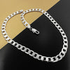 925 Sterling Silver Chain Necklace - 6MM Classic Cuban Link for Men & Women