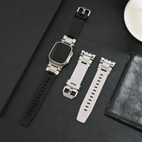 Apple Watch Silicone Metal Band - Premium Durable Strap
