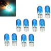 10pcs Car T10 Halogen Bulbs - 3W 194 158 Wedges 12V White Auto Lamp Set