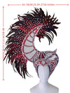 The Stardust Zenith – Premium Feathered Carnival & Samba Crown Headdress