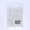 SS6-SS30 Mocha Shimmer White Glass Flatback Non-hotfix Rhinestones