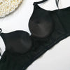 Rhinestone Glitter Bustier Corset Top Hook-and-Eye Nightclub Party Bralette