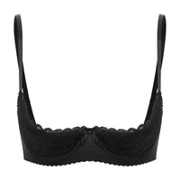 Lace Underwire Half-Cup Balconette Bra