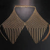Rhinestone Tassel Fringe Halter Body Chain