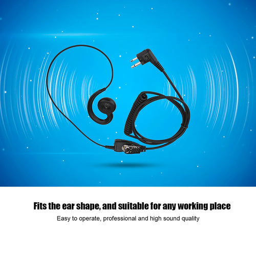 AEH3000-M1A Walkie Talkie Two Way Radio Black Headset Mic for Motorola Black Headset Two Way Radio Headset Walkie Talkie Headset